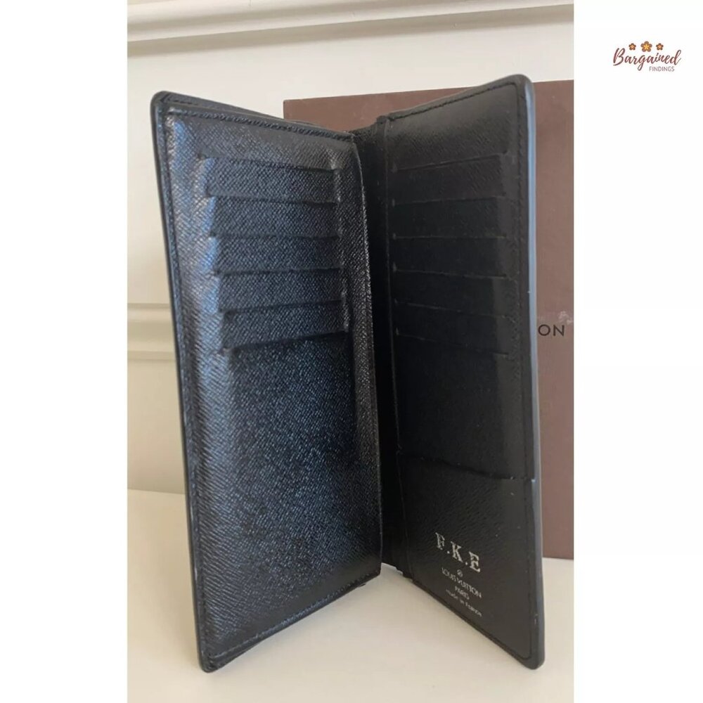 Authentic Louis Vuitton Damier Graphite Coated Canvas Leather Brazza Wallet 2008 - Picture 7 of 13